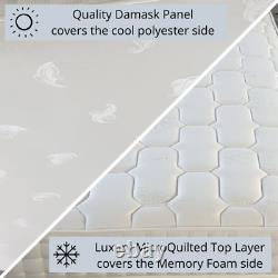 Memory Foam 1000 Pocket Ortho Dual Season 23cm Mattress 4ft6 Double 5ft King