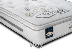 Memory Foam 1000 Pocket Sprung Pillow Top Mattress 2ft 3ft 4ft 4ft6 5ft 6ft
