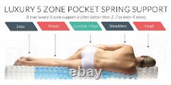Memory Foam 3000 Pocket Luxury Mattress 3ft Single 4ft6 Double 5ft 6ft Mattress