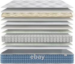 Memory Foam 7 Zone Pocket Spring Mattress Motion Isolation Breathable 3FT 4FT