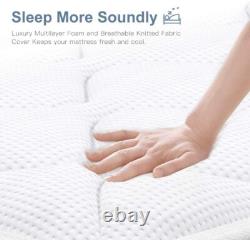 Memory Foam 7 Zone Pocket Spring Mattress Motion Isolation Breathable 3FT 4FT