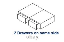 Memory Foam Crush Divan Bed Set With Mattress Headboard 3ft 4ft6 Double 5ft King