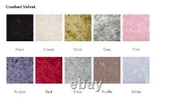 Memory Foam Crush Divan Bed Set With Mattress Headboard 3ft 4ft6 Double 5ft King