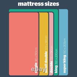 Memory Foam Extra Deep Tufted Sprung Mattress 3ft 4ft6 Double 5FT King Size 6ft