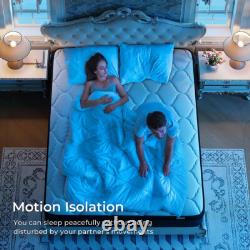 Memory Foam Hybrid Mattress Orthopedic 7 Zone Pocket Sprung Medium Firm Double