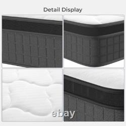 Memory Foam Hybrid Mattress Orthopedic 7 Zone Pocket Sprung Medium Firm Double