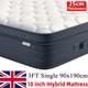 Memory Foam Hybrid Mattress Pocket Sprung 3ft Single 190x90cm 25cm Medium Firm