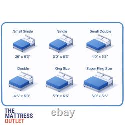 Memory Foam Hybrid Pocket Spring 1000 Vacuumed packed single double king 8-9