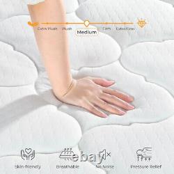 Memory Foam Matress Luxury Sprung Mattress 3ft Single 4ft6 Double 5ft King 6ft