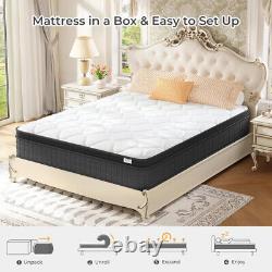 Memory Foam Matress Luxury Sprung Mattress 3ft Single 4ft6 Double 5ft King 6ft