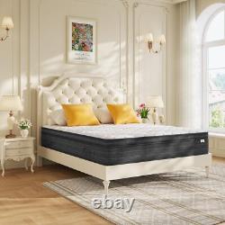 Memory Foam Matress Luxury Sprung Mattress 3ft Single 4ft6 Double 5ft King 6ft