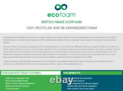 Memory Foam Mattress 20cm Thick, 1000 Pocket Springs, Recycled Foam, TOP QUALITY