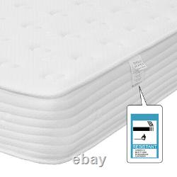 Memory Foam Mattress 3FT Single 4FT6 Double 5FT King Sprung Bed Orthopaedic