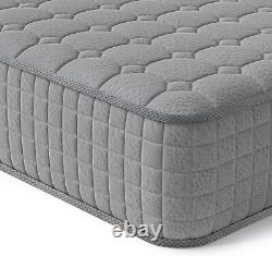 Memory Foam Mattress 4FT6 Double Orthopaedic Breathable Pocket Spring 9.4 Inch