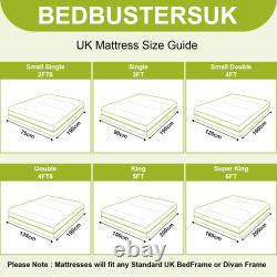 Memory Foam Mattress Orthopaedic Pocket Sprung Matress 3ft Single 4ft6 Wnbugkgou