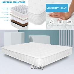 Memory Foam Mattress Pocket Sprung Bed Orthopaedic 3FT Single 4FT6 5FT King