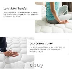 Memory Foam Mattress Sprung Matress 4FT6 Double 5FT King Medium Firm