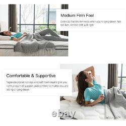 Memory Foam Mattress Sprung Matress 4FT6 Double 5FT King Medium Firm