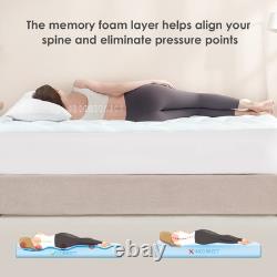 Memory Foam Mattress Topper Double Bed Gel Mattress Pad with Extra Deep Pocket