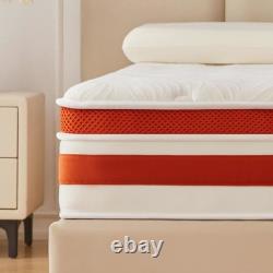 Memory Foam Orthopedic Mattress Pocket Sprungs Medium Firm Motion Isolation 11in