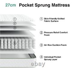 Memory Foam Pocket Spring Double Bed Mattress