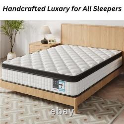 Memory Foam Pocket Spring Hybrid Mattress Medium Soft to Medium Firm Support