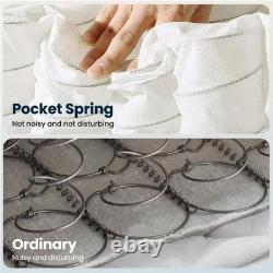 Memory Foam Pocket Spring Hybrid Mattress Medium Soft to Medium Firm Support