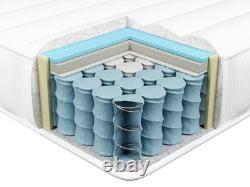 Memory Foam Pocket Spring Mattress FLUFFY Medium 90 x 200 cm (EU Single)