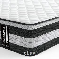 Memory Foam Pocket Spring Mattress Medium Plush Edge Support Hypoallergenic Bed