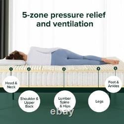 Memory Foam Pocket Sprung Double Mattress 4FT6 135x190cm 25cm Height Medi