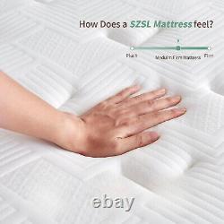 Memory Foam Pocket Sprung Hybrid Mattress Medium Firm Orthopaedic Mattress