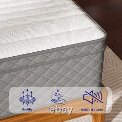 Memory Foam Single Mattress 12-Inch Pocket Sprung Comfort with 30cm Depth