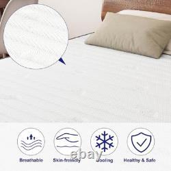 Memory Foam Single Mattress 12-Inch Pocket Sprung Comfort with 30cm Depth