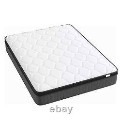 Memory Foam Sprung Mattress Hybrid 3ft Single 4ft 4ft6 Double 5ft King 6FT 25CM