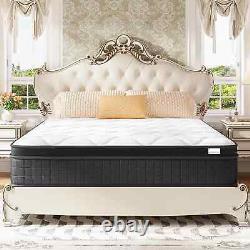 Memory Foam Sprung Mattress Hybrid 3ft Single 4ft 4ft6 Double 5ft King 6FT 25CM
