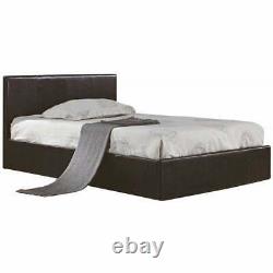 Modern Grey Fabric Storage 4ft6 Uk Double 5ft Kingsize Bed Memory Foam Mattress