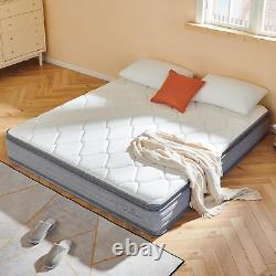 Molblly Single Mattress 3FT Hybrid Pocket Sprung Memory Foam Mattress with & Bed