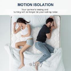 Molblly Single Mattress 3FT Hybrid Pocket Sprung Memory Foam Mattress with & Bed