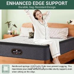 Mutsault Single Mattress 3FT, Hybrid Pocket Sprung/Memory Foam, Extra Deep 30cm