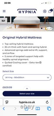 NEW! Hypnia Supreme Hybrid King Mattress Memory Foam & Pocket Spring