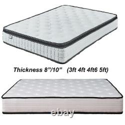 New 4000 Pocket Sprung Memory Mattress Luxury Damask Hypo 3ft 4ft 4ft6 5ft