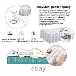 New 4000 Pocket Sprung Memory Mattress Luxury Damask Hypo 3ft 4ft 4ft6 5ft