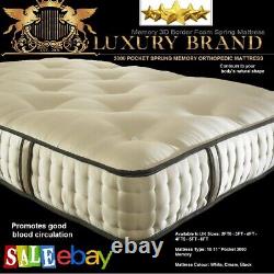 New Memory Foam Orthopaedic Luxury Heavy Duty Pocket Spring Mattress All Sizes