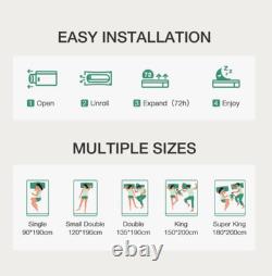 Novilla 30cm Medium Memory Foam Pocket Sprung Mattress
