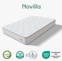Novilla 30cm Medium Memory Foam Pocket Sprung Mattress