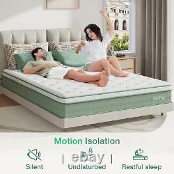 Novilla Double Bed Mattresses 10.6 Inch 3-Zone Gel Memory Foam Pocket Sprung Ma