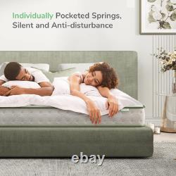 Novilla Gel Memory Foam Pocket Sprung Mattress, 7 Inch Single Mattress