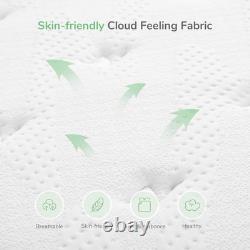 Novilla Gel Memory Foam Pocket Sprung Mattress, 7 Inch Single Mattress