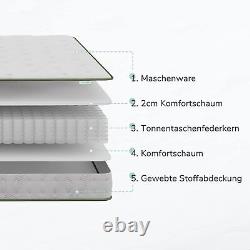 Novilla Gel Memory Foam Pocket Sprung Mattress, 7 Inch Single Mattress Medium F