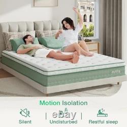 Novilla Mattresses King Size 9.8 Inch 3-Zone Gel Memory Foam Pocket Sprung Mattr